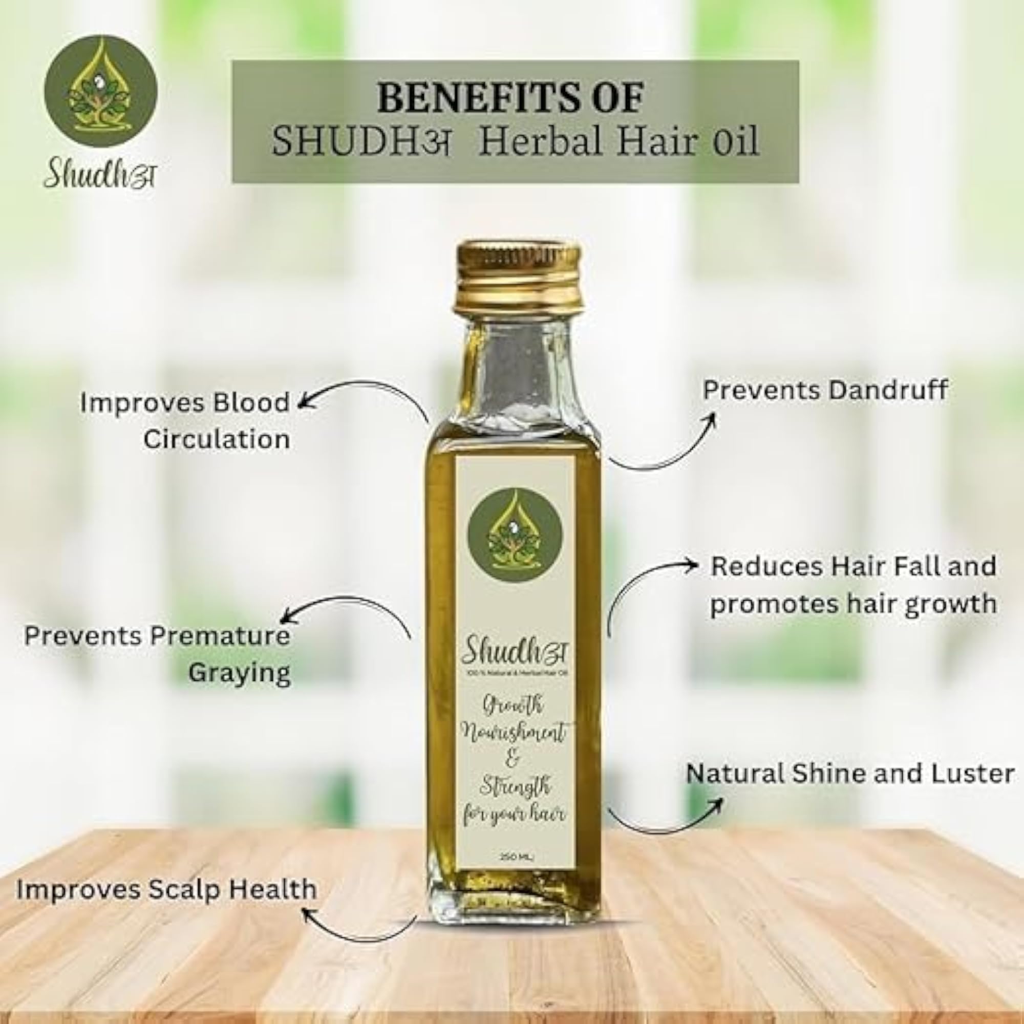 Herbal Hair Oil for Growth & Hair Fall Control
